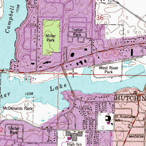 Topographic Map of AFS Park, MN