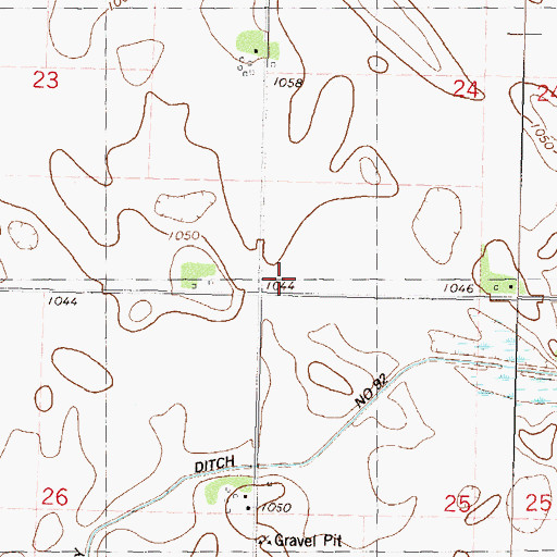 Topographic Map of Schmitt Family Cemetery, MN
