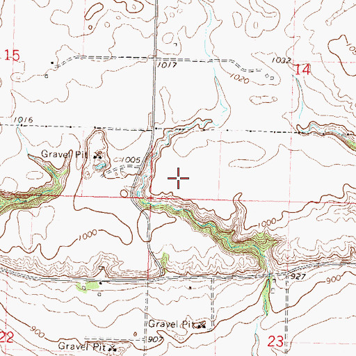 Topographic Map of Koldorn Family Cemetery, MN