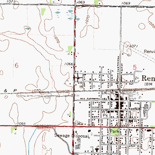 Topographic Map of Emden Christian Reformed Church, MN