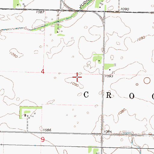 Topographic Map of Old Swedish Lutheran Cemetery, MN