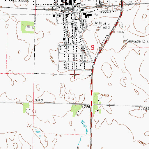 Topographic Map of Countryview Estates, MN