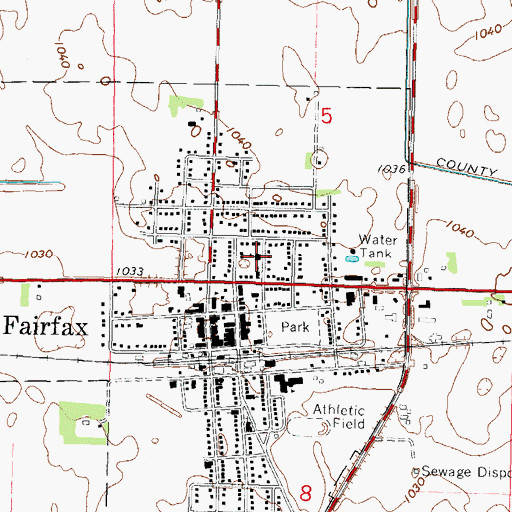 Topographic Map of Saint John's Lutheran School, MN