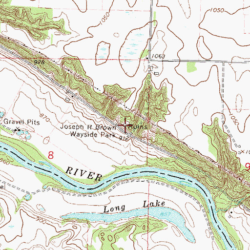 Topographic Map of Farther and Gay Castle Historical Marker, MN