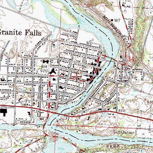 Topographic Map of United Church of Christ, MN