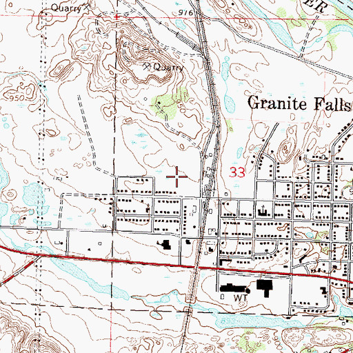 Topographic Map of Bethany Evangelical Lutheran Church, MN