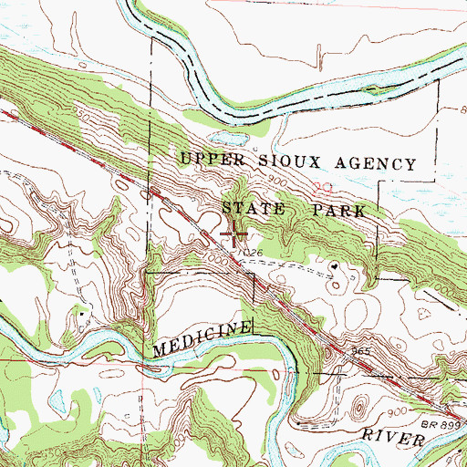 Topographic Map of Annuity Center Historical Marker, MN