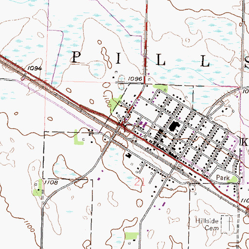 Topographic Map of Kerkhoven Golf Course, MN