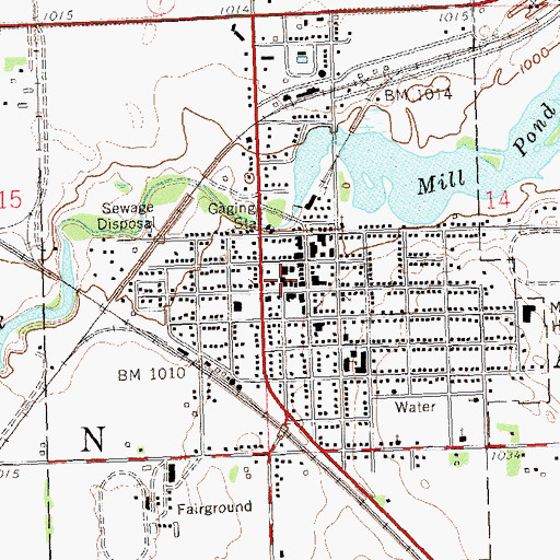 Topographic Map of Word Fellowship Church, MN