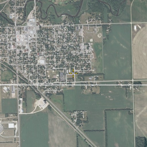 Aerial/Satellite Image of Appleton Elementary School, MN