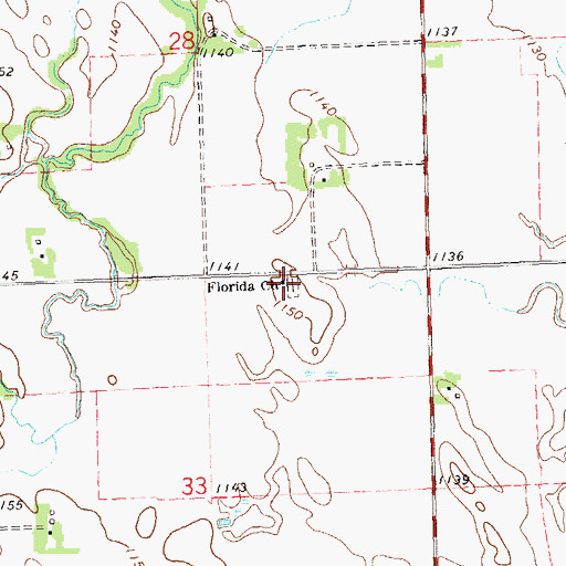 Topographic Map of Norwegian Lutheran Church Cemetery, MN