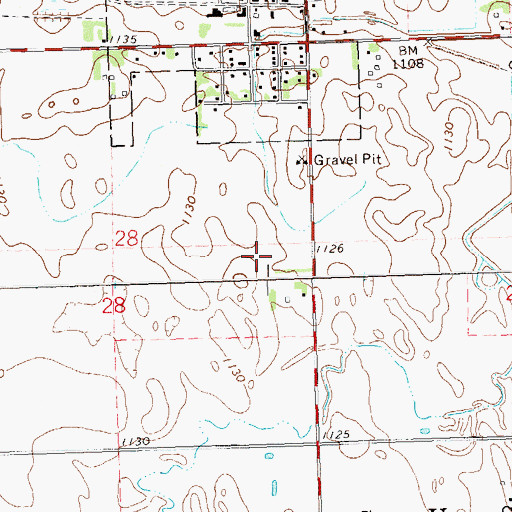 Topographic Map of United Church of Christ, MN