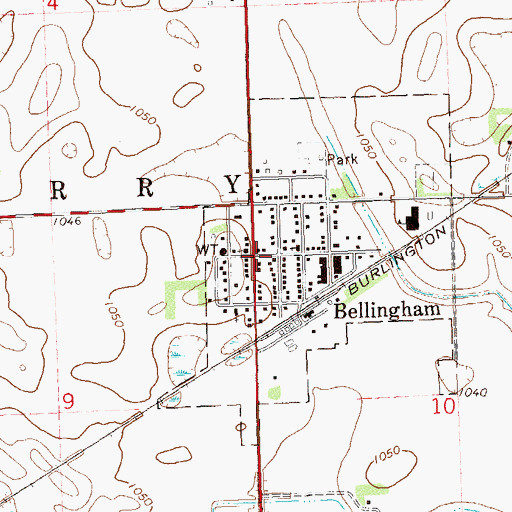 Topographic Map of Saint Paul's Lutheran Church, MN