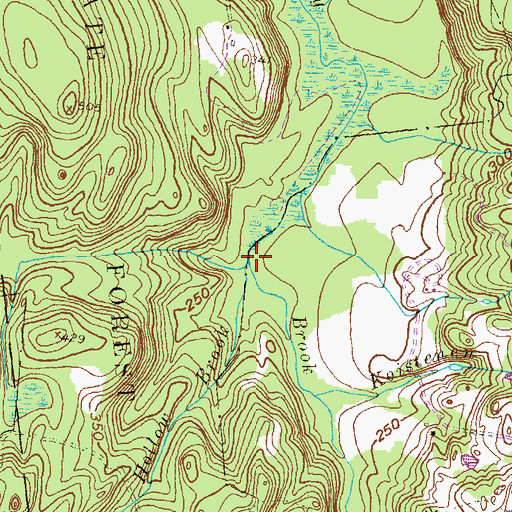 Topographic Map of Dark Hollow Brook, CT