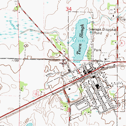 Topographic Map of Believers Mennonite Church, MN