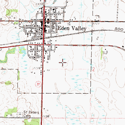 Topographic Map of Eden Valley Fire and Rescue Department, MN