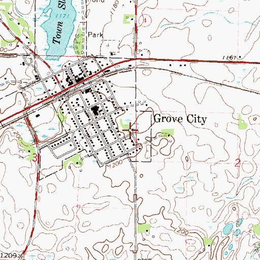 Topographic Map of Immanuel Lutheran Cemetery, MN