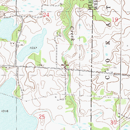 Topographic Map of First Apostolic Lutheran Church, MN
