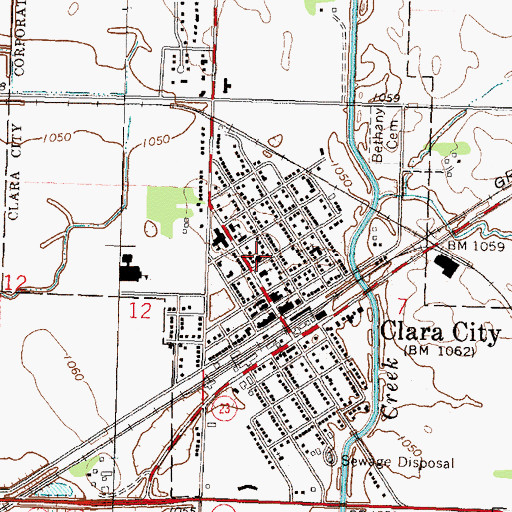 Topographic Map of Bethany Reformed Church, MN
