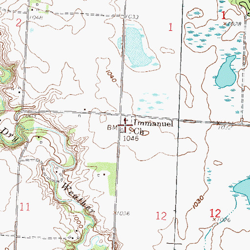 Topographic Map of Norwegian Lutheran Cemetery, MN