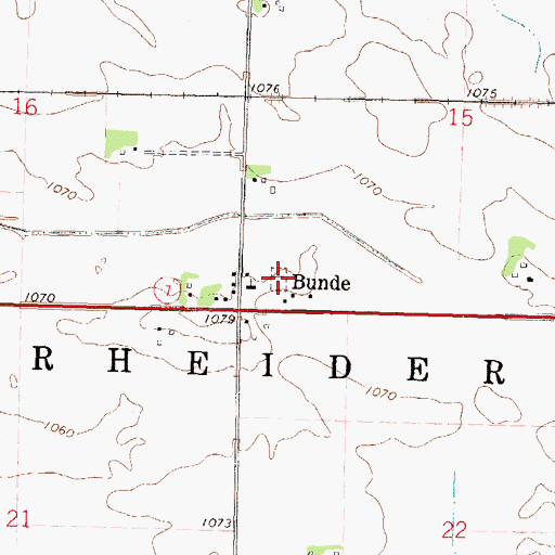 Topographic Map of Christian Reform Church Cemetery, MN