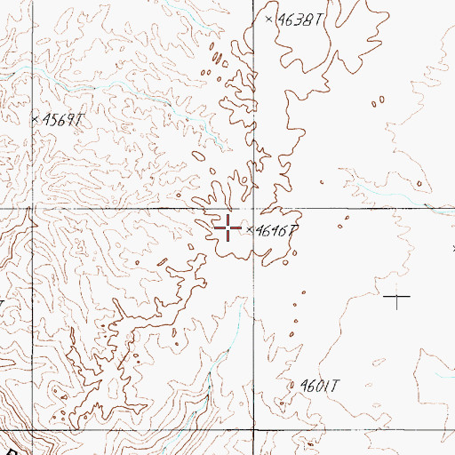 Topographic Map of Black Knob, AZ