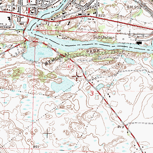 Topographic Map of Yellow Medicine County Museum, MN