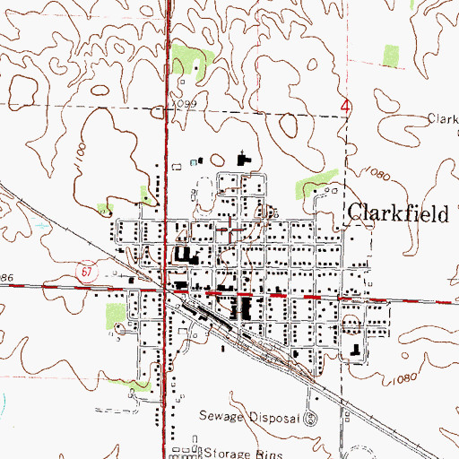 Topographic Map of Vahalla Park, MN