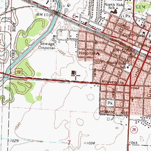 Topographic Map of Swift County Historical Museum, MN