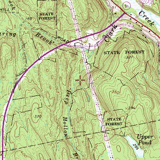 Topographic Map of Deep Hollow Brook, CT