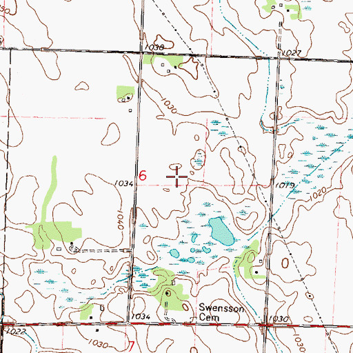 Topographic Map of Swensson Farm Museum, MN