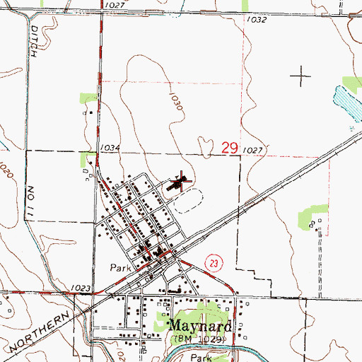 Topographic Map of MacCray West Elementary School, MN