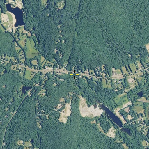 Aerial/Satellite Image of Diamond Ledge Brook, CT