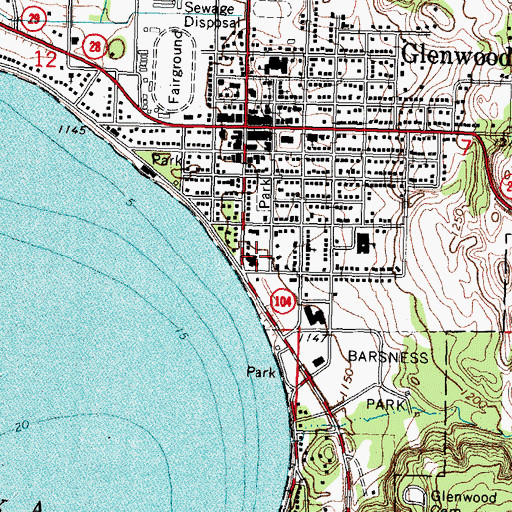Topographic Map of Lakeview Good Samaritan Center, MN