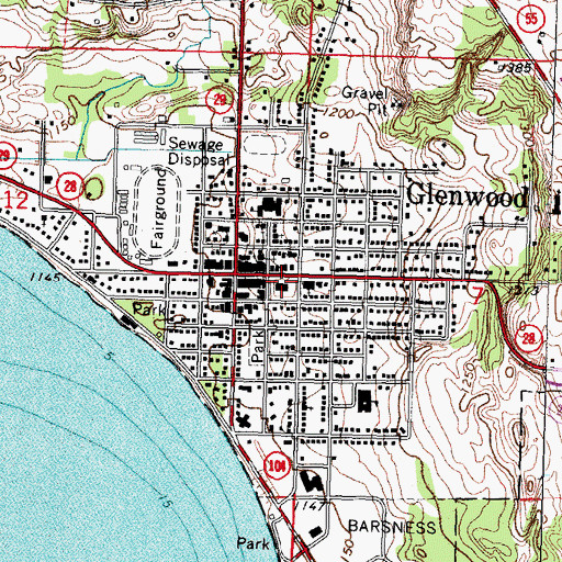 Topographic Map of Pope County Courthouse, MN