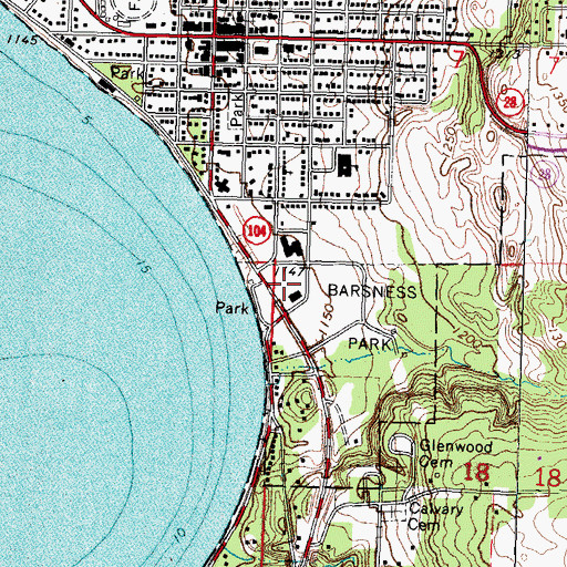 Topographic Map of Pope County Historical Museum, MN