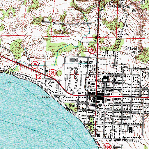 Topographic Map of Pope County Fairgrounds, MN