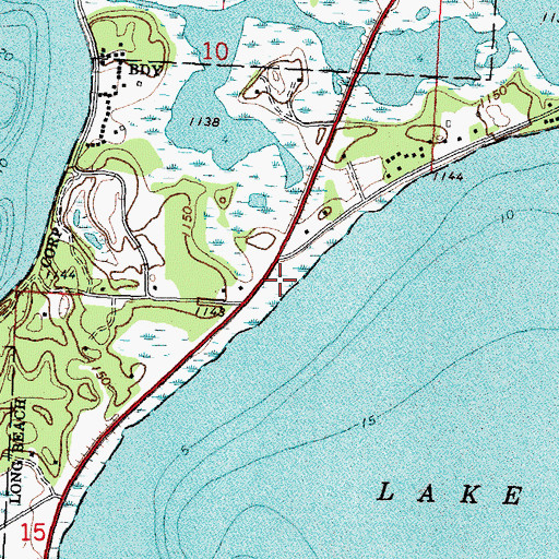 Topographic Map of Chief White Bear Grave, MN