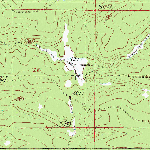 Topographic Map of West Blow Down Tank, AZ