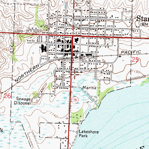 Topographic Map of Hobo Park Campground, MN