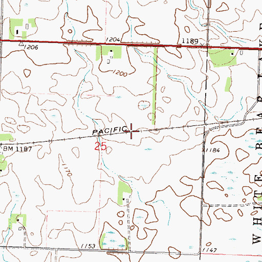 Topographic Map of New Prairie Post Office (historical), MN