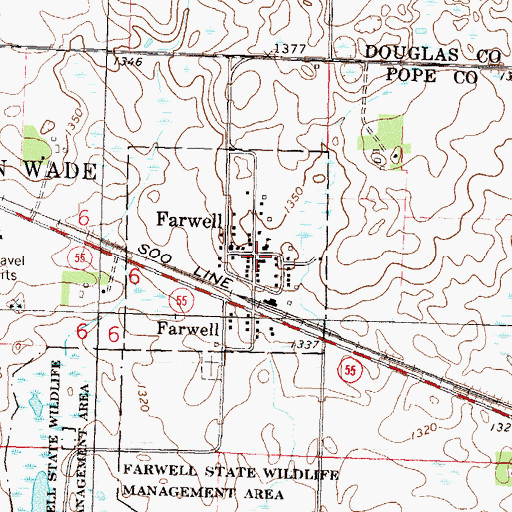 Topographic Map of Wildridge Campgrounds, MN