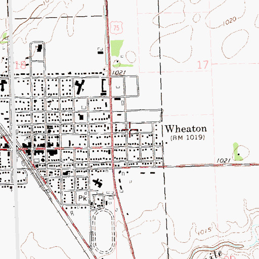 Topographic Map of Kingdom Hall of Jehovahs Witnesses, MN