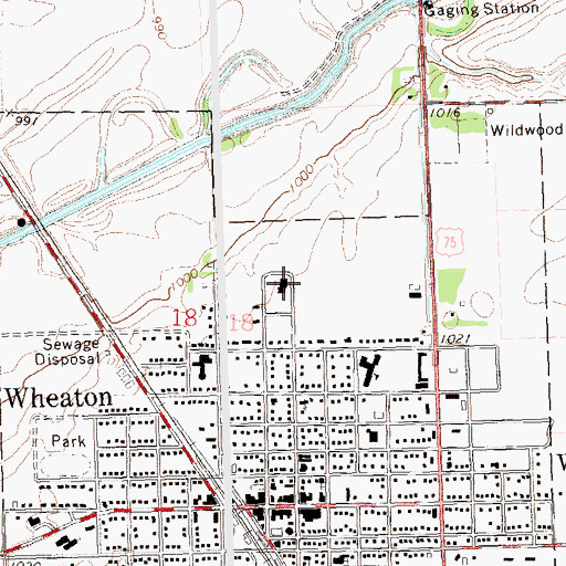 Topographic Map of Good Shepherd Lutheran Church, MN
