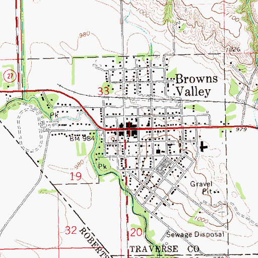 Topographic Map of United Methodist Presbyterian Church, MN