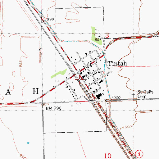 Topographic Map of First Congregational Church, MN