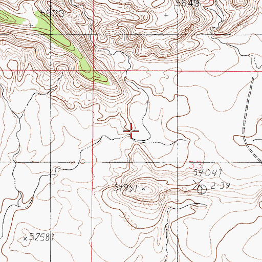 Topographic Map of Blue Clay Reservoir, AZ