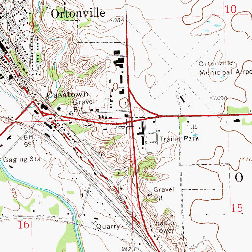 Topographic Map of Big Stone County Historical Society Museum, MN