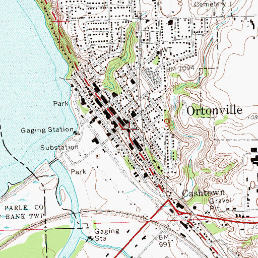 Topographic Map of Big Stone County Courthouse, MN