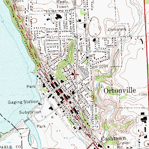 Topographic Map of Church of Saint John, MN